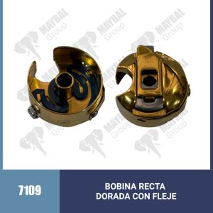 Bobina Recta Dorada con Fleje